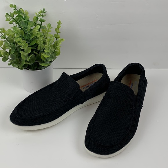 Bruno Marc black cavas slip on shoes - Picture 3 of 9
